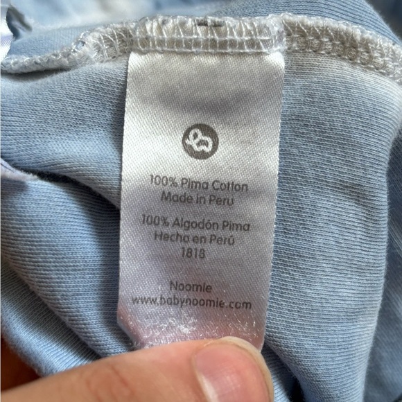 Baby Noomie 2 Piece Pima Cotton Tie Dye Blue White Pjs Pajamas Size 5 - Picture 12 of 15